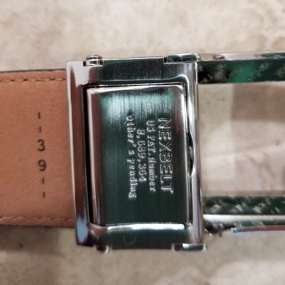 alligator Nexbelt and Italian leather 40" belt - Picture 4 of 8